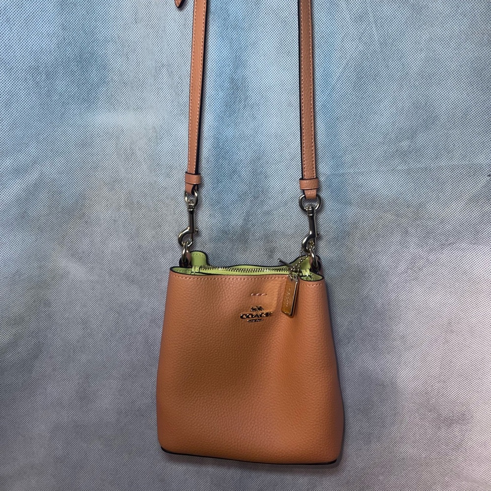 Authentic Coach Peach Crossbody Bag